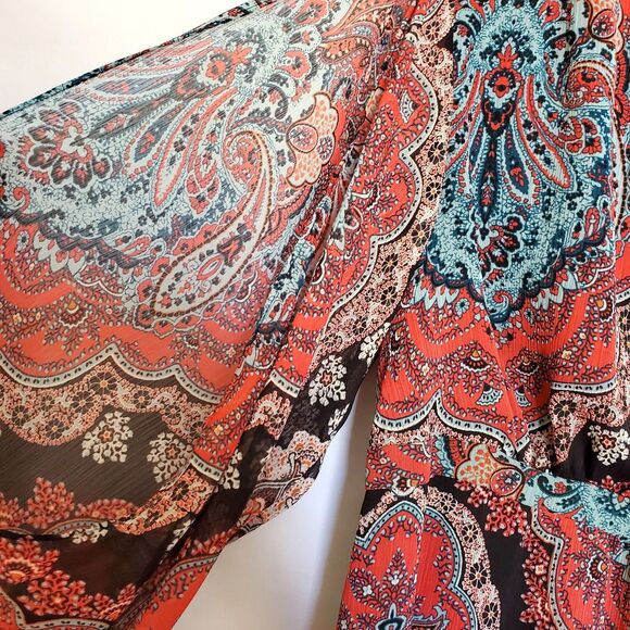 INC International Concepts Patterned Layered Dress, Size M - Picture 9 of 13